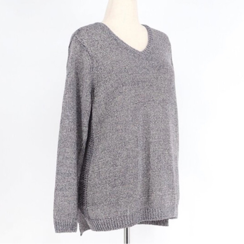 J. McLaughlin Bora Sweater Purple Metallic